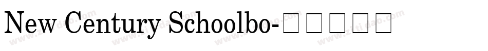New Century Schoolbo字体转换